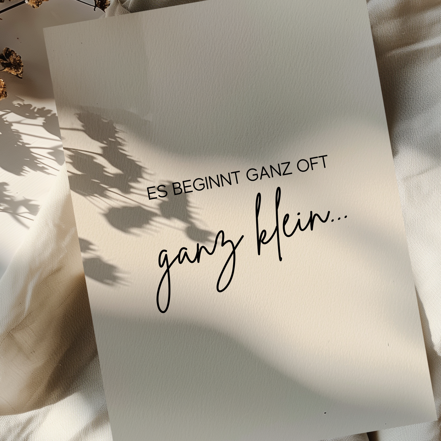 Karte - Es beginnt ganz oft