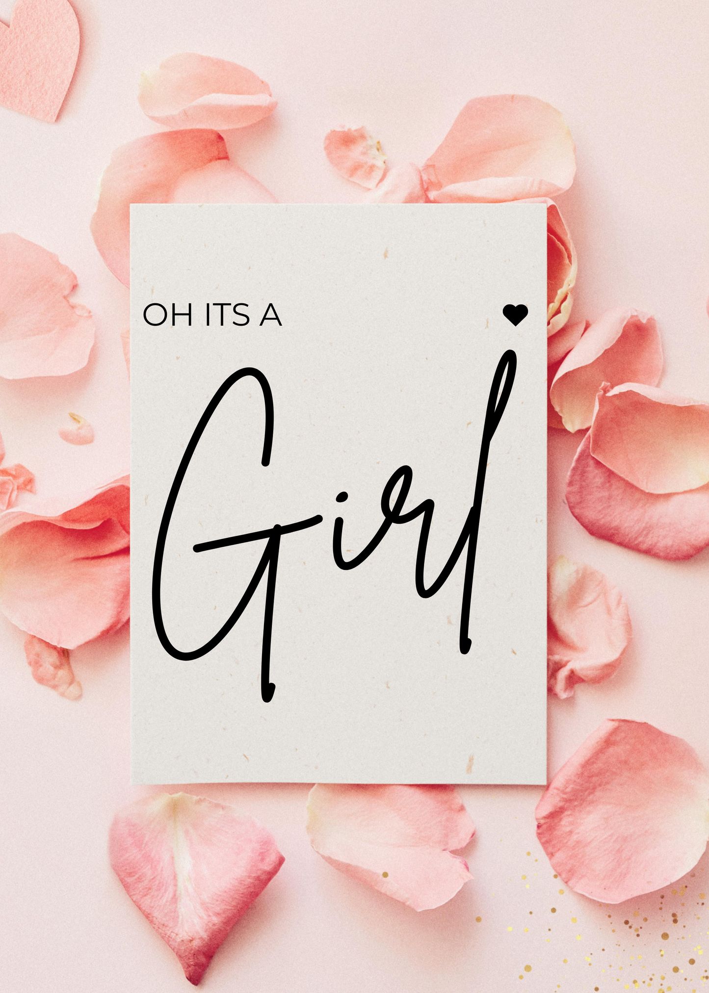 Grusskarte - Oh girl