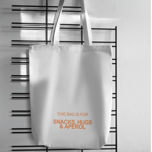 Stofftasche Snacks, Hugs and Aperol