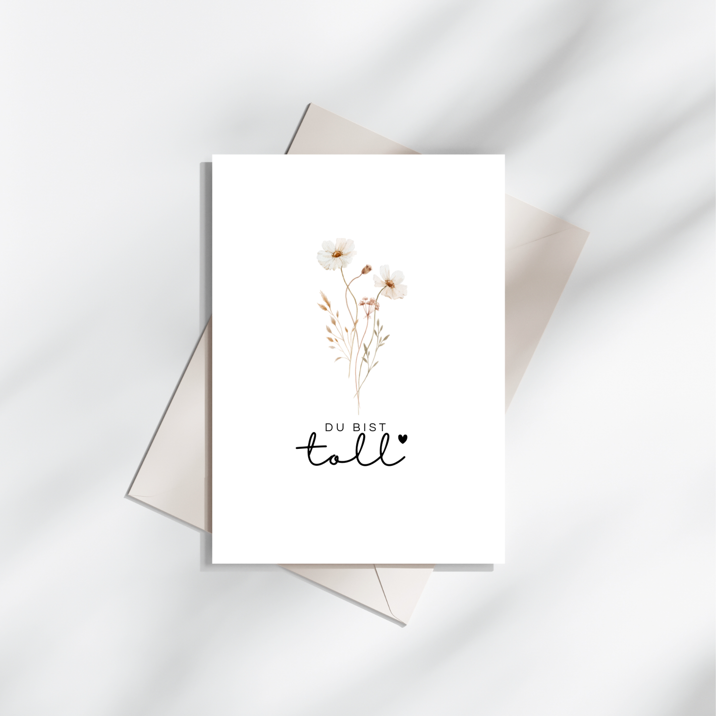 Postkarte „Du bist toll“