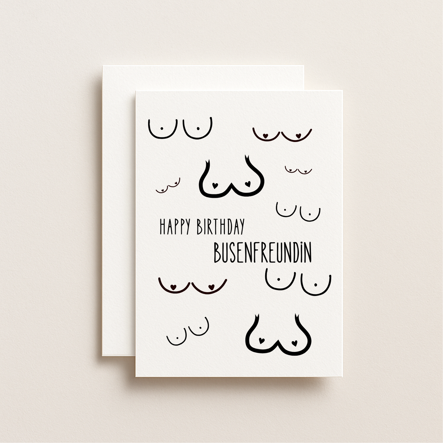 Geburtstagskarte „Happy Birthday Busenfreundin“