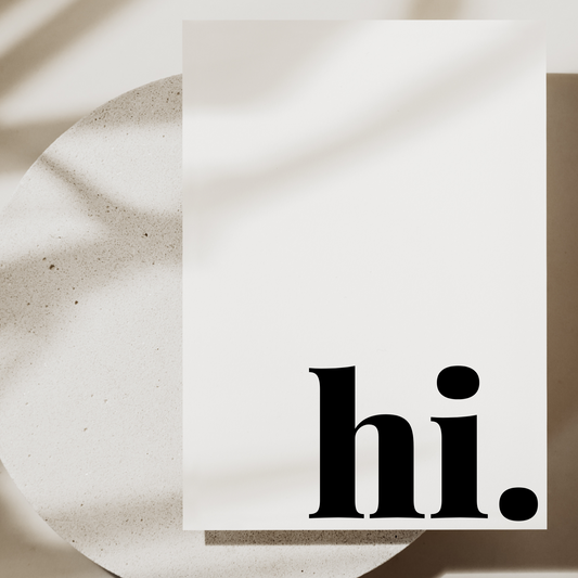 Postkarte mit Spruch hi