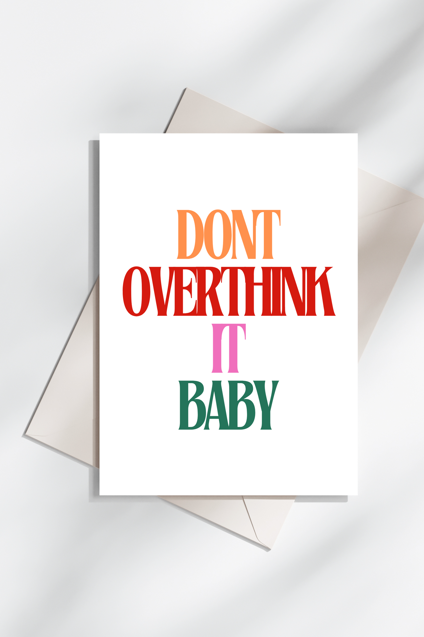 Postkarte Overthink