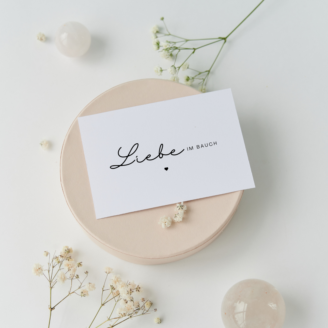 Karte - Liebe im Bauch