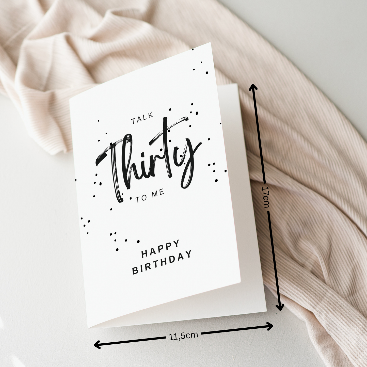 Geburtstagskarte Talk Thirty to Me Klappkarte