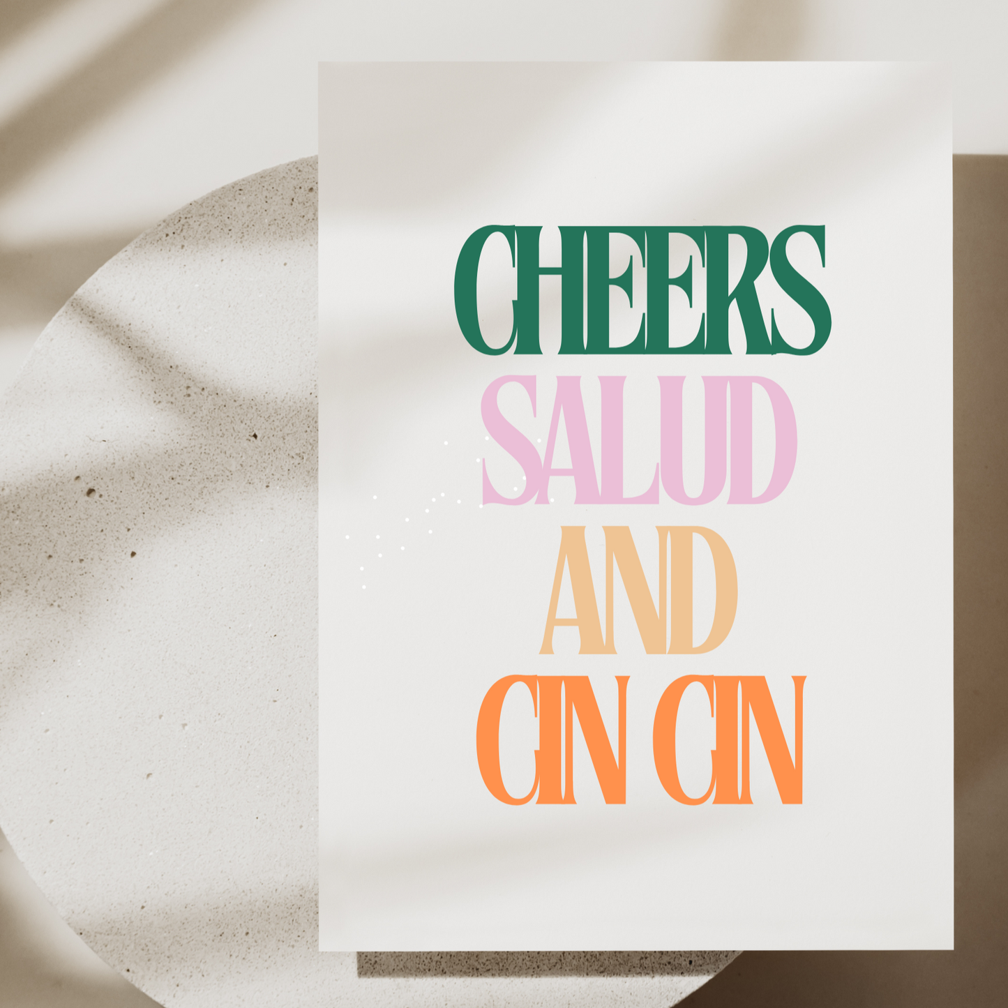 Postkarte Cheers