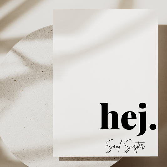 Postkarte hej. soul sister