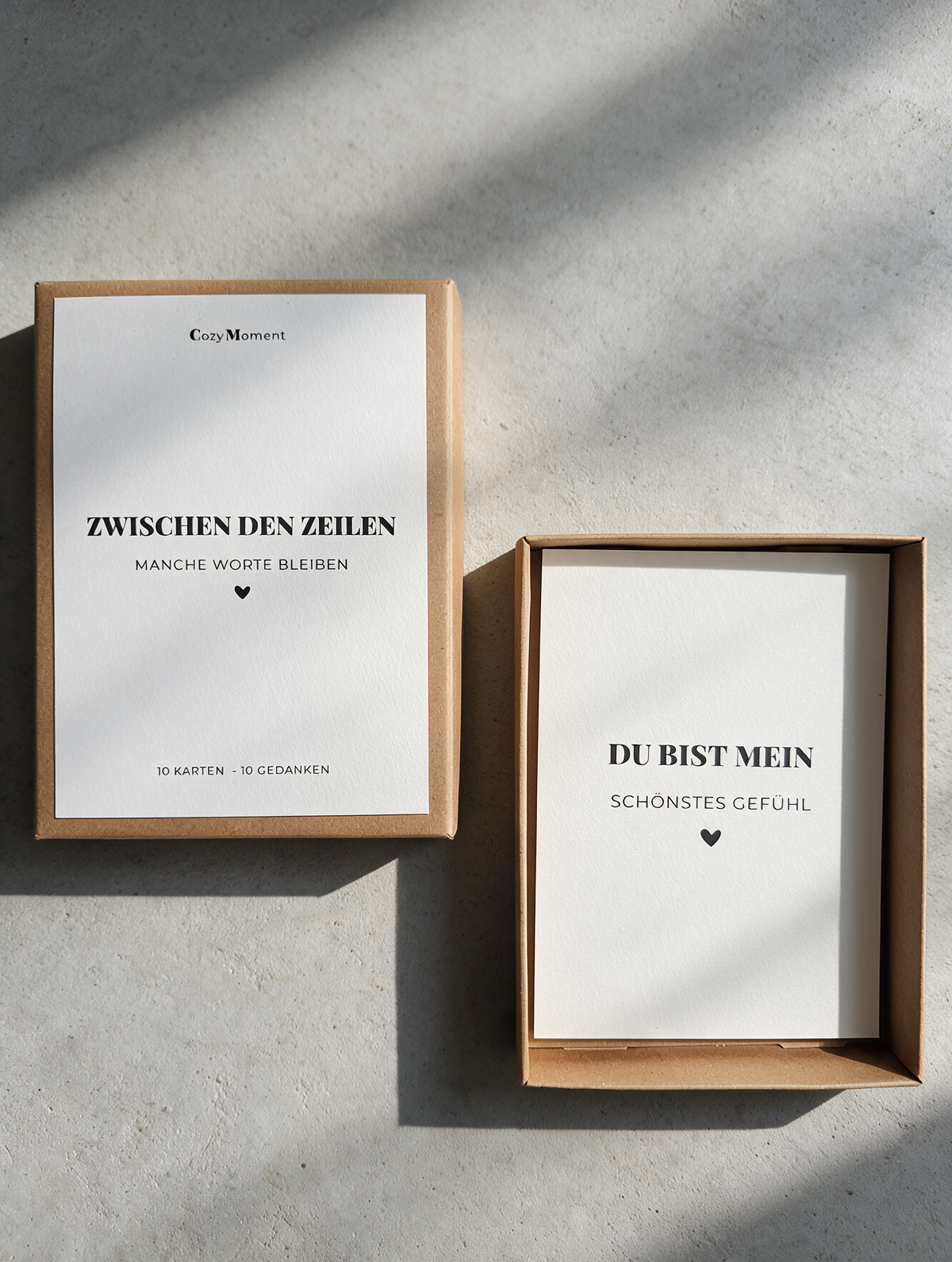 10 besondere Postkarten in Geschenkbox – Zwischen den Zeilen