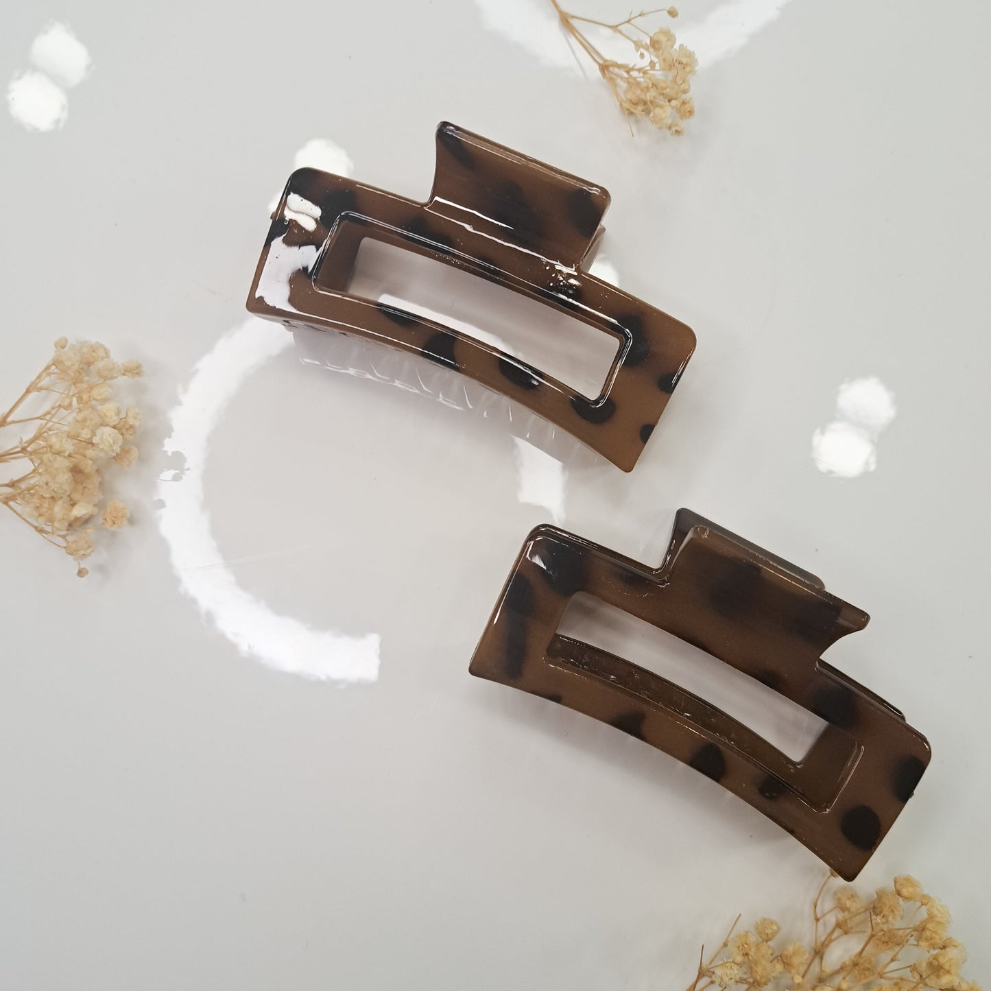 Haarspange in Schildpatt-Optik – stilvolle Haarklammer für elegantes Styling