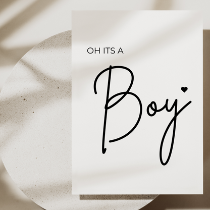 Grusskarte - Oh boy