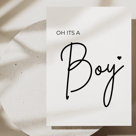 Grusskarte - Oh boy
