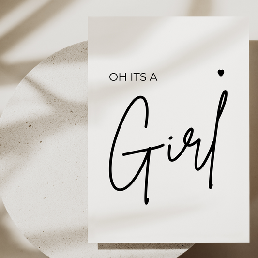 Grusskarte - Oh girl