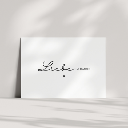 Karte - Liebe im Bauch