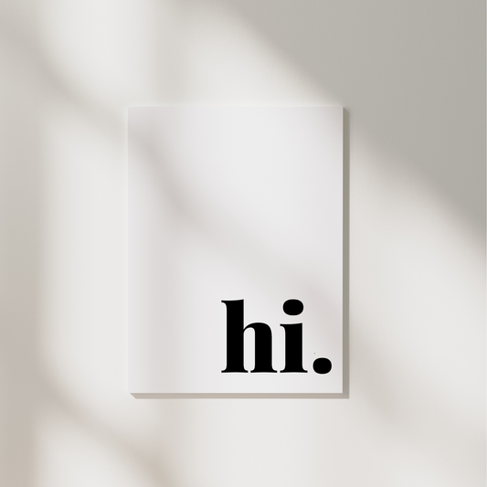 Postkarte mit Spruch hi