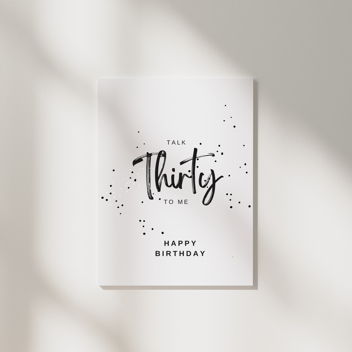 Geburtstagskarte Talk Thirty to Me