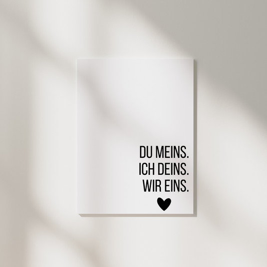 Postkarte Love – Minimalistische Grußkarte für besondere Anlässe