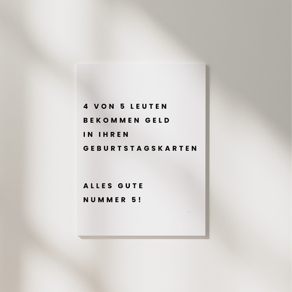 Lustige Geburstatgskarte