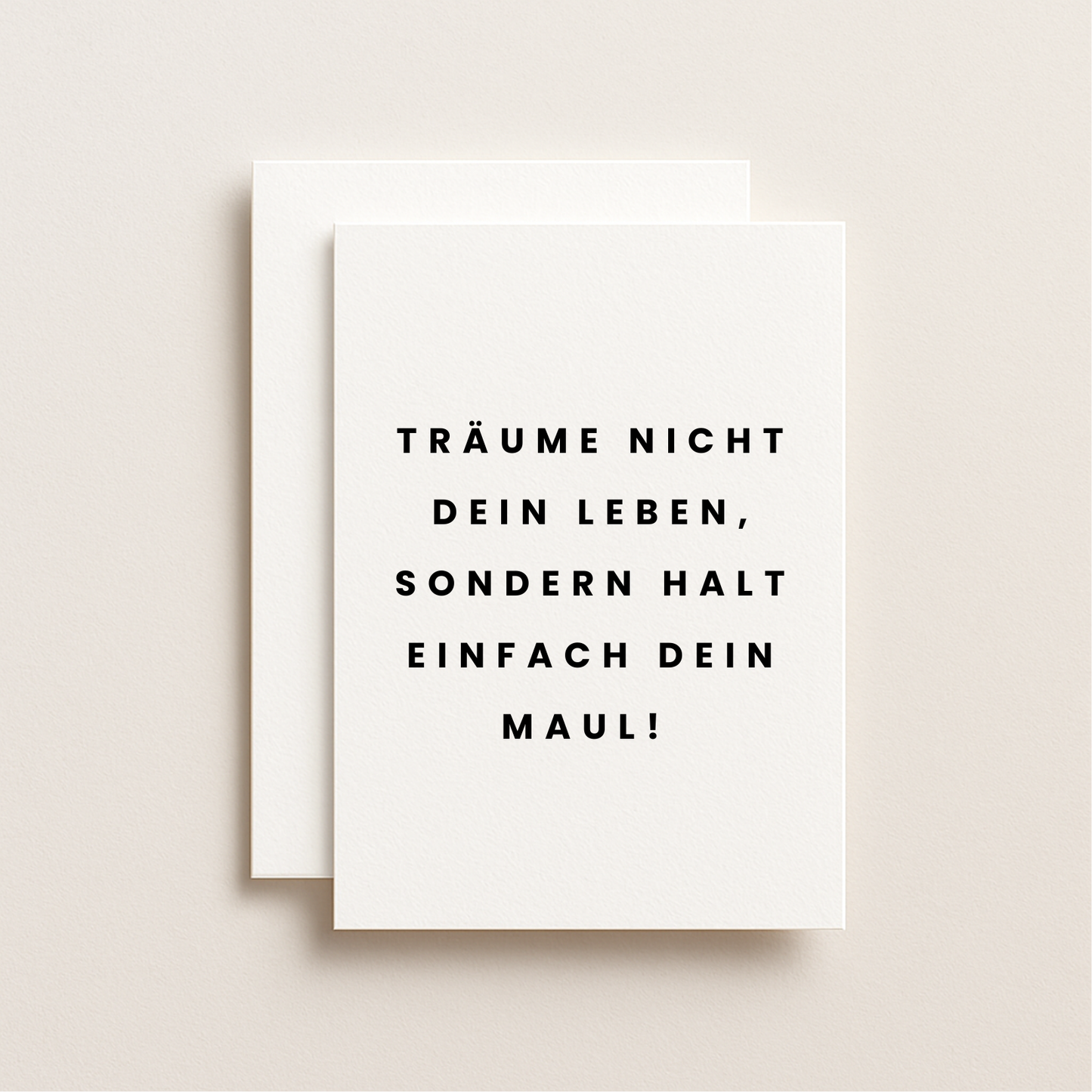 Postkarte Träume nicht dein Leben