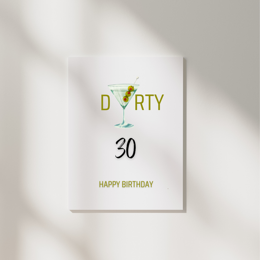 Geburtstagskarte Martini