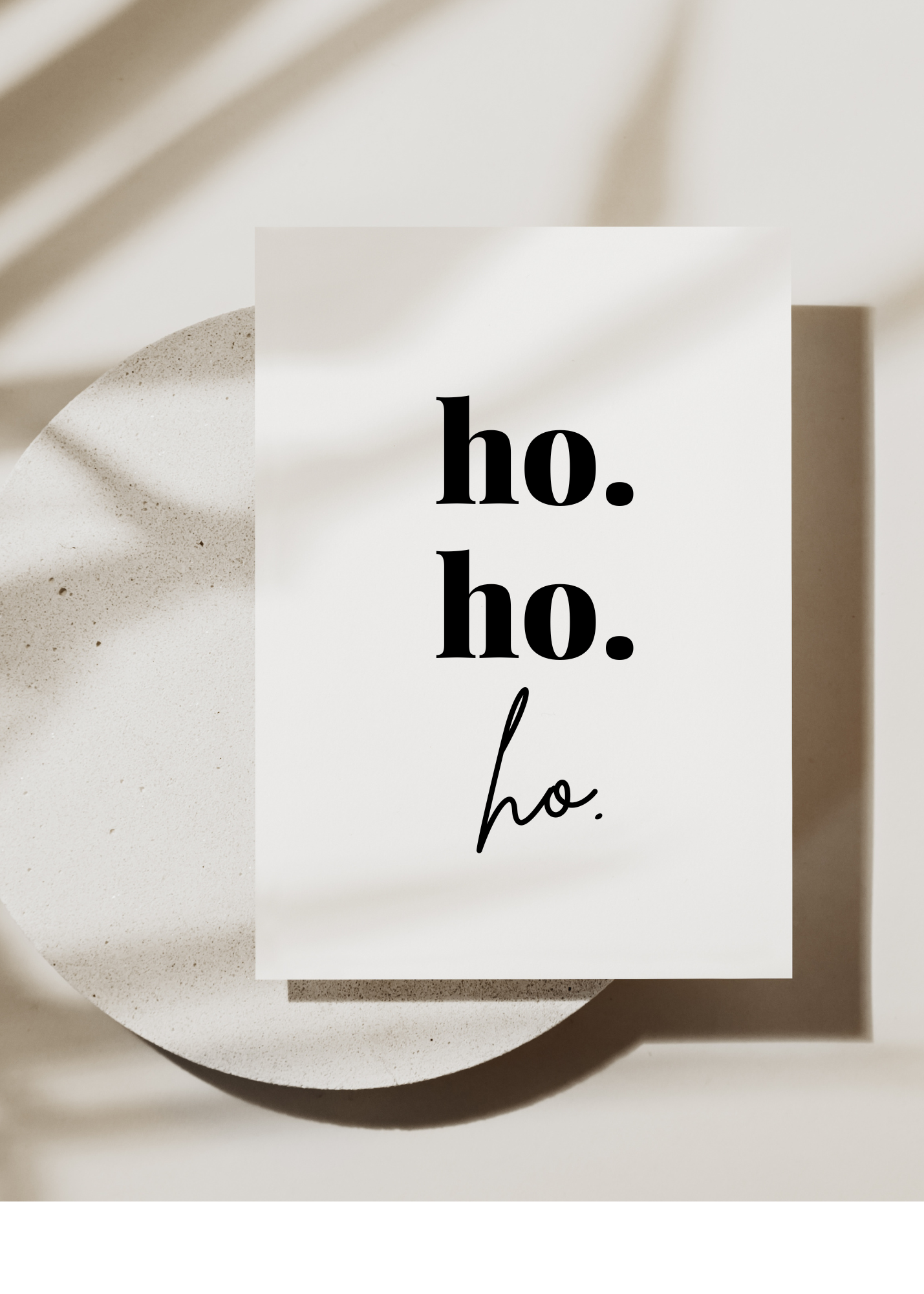Postkarte ho ho ho
