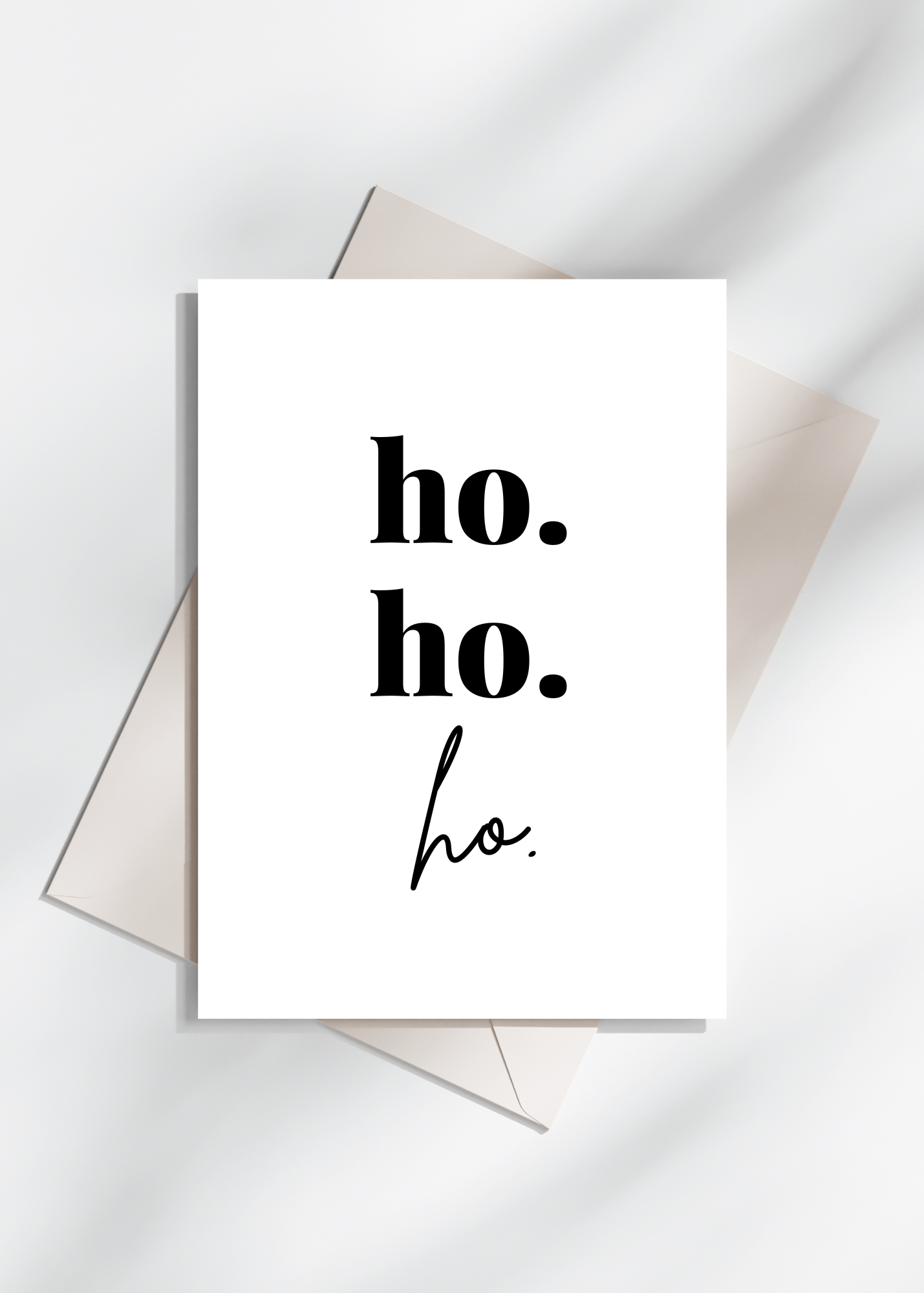 Postkarte ho ho ho