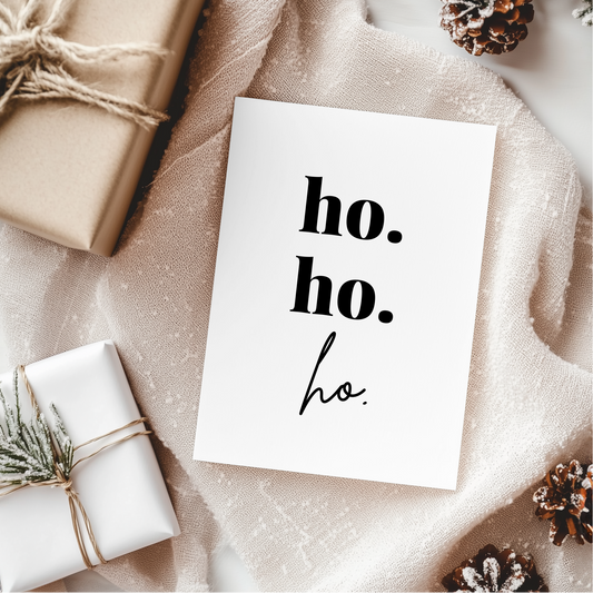 Postkarte ho ho ho