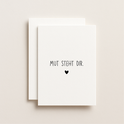 Postkarte "Mut steht dir."
