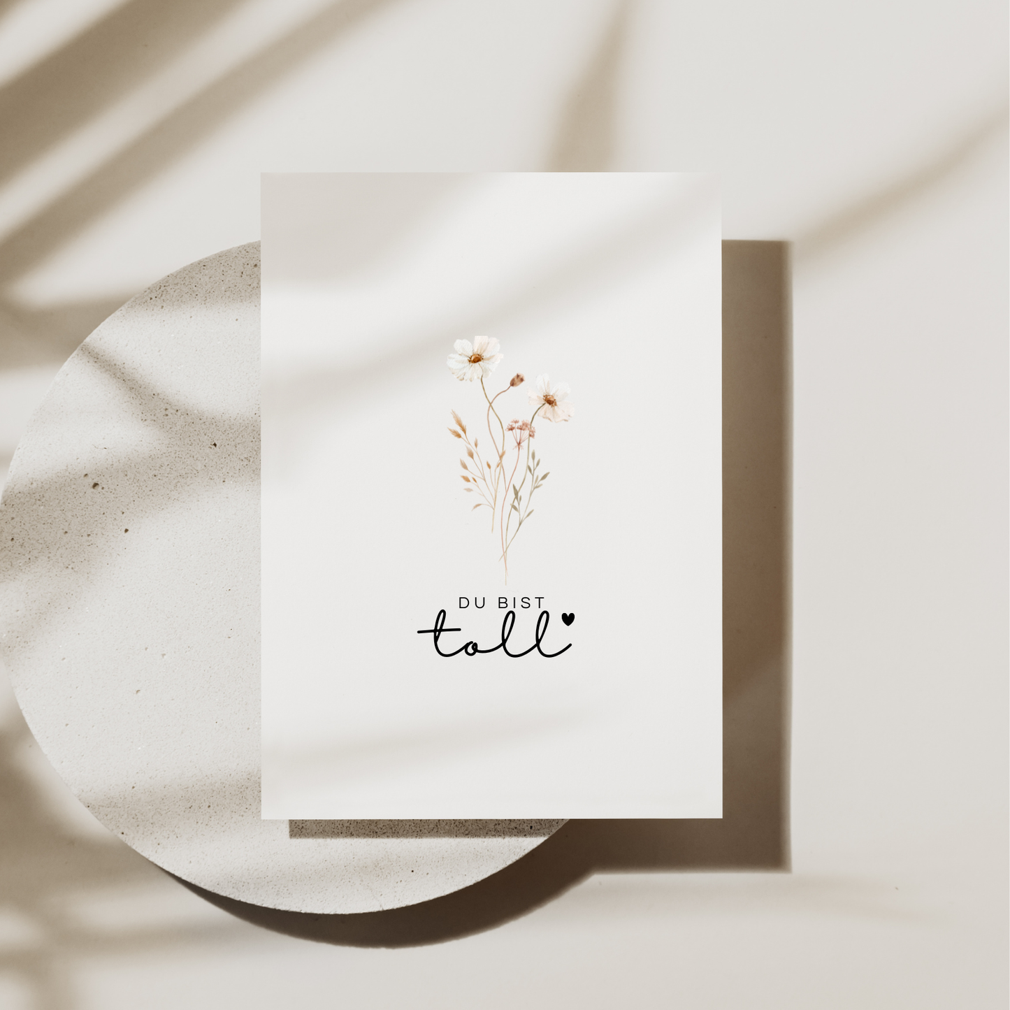 Postkarte „Du bist toll“