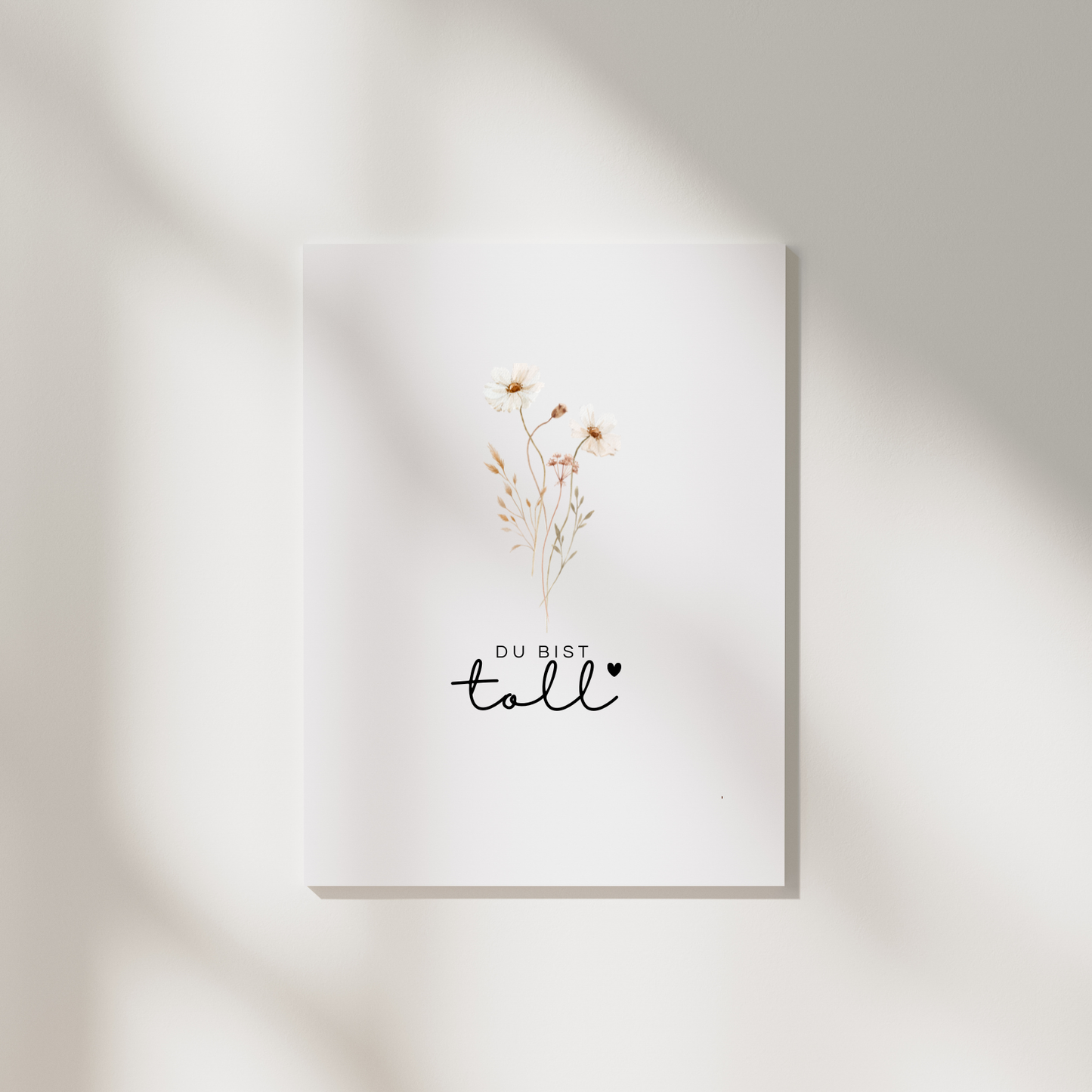 Postkarte „Du bist toll“