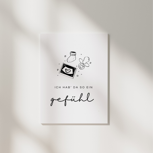 Postkarte „Ich hab’ da so ein Gefühl“
