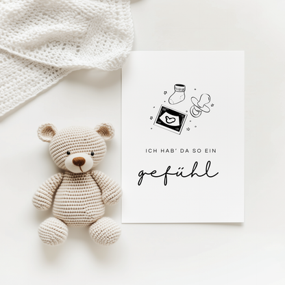 Postkarte „Ich hab’ da so ein Gefühl“