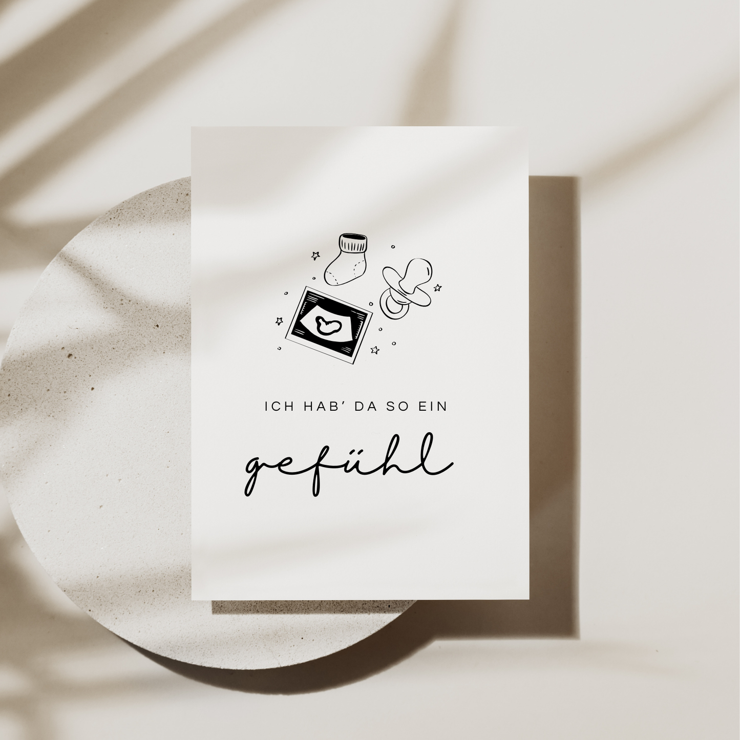 Postkarte „Ich hab’ da so ein Gefühl“