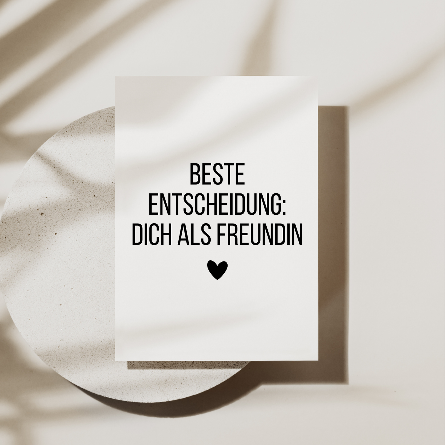 Postkarte Beste Freundin A6