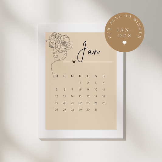 Kalendereinlage 2026 A5