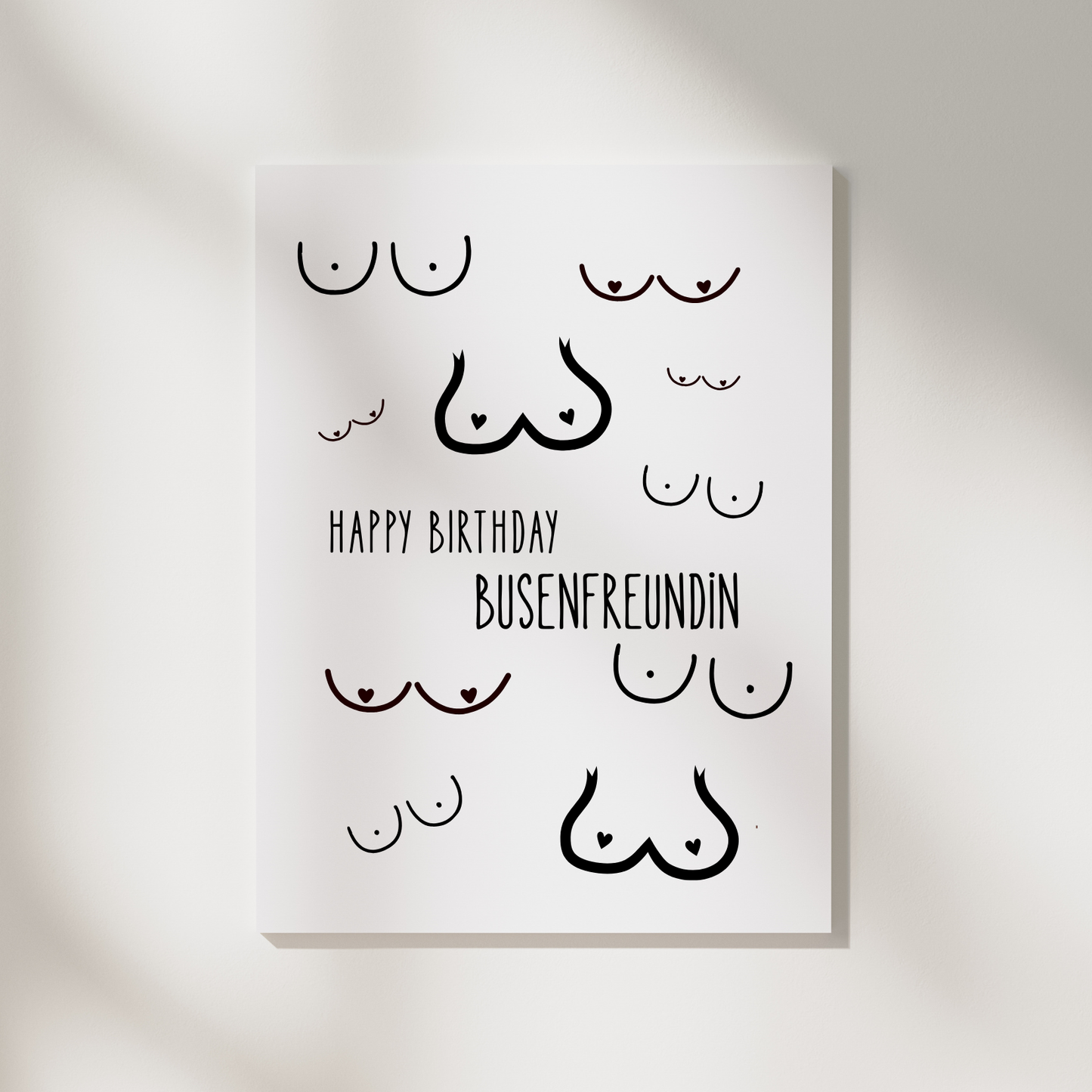 Geburtstagskarte „Happy Birthday Busenfreundin“