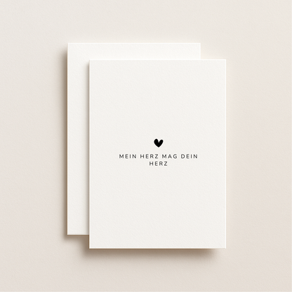 Postkarte „Mein Herz mag dein Herz“