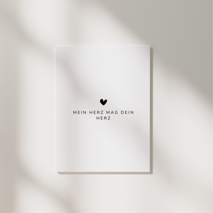 Postkarte „Mein Herz mag dein Herz“