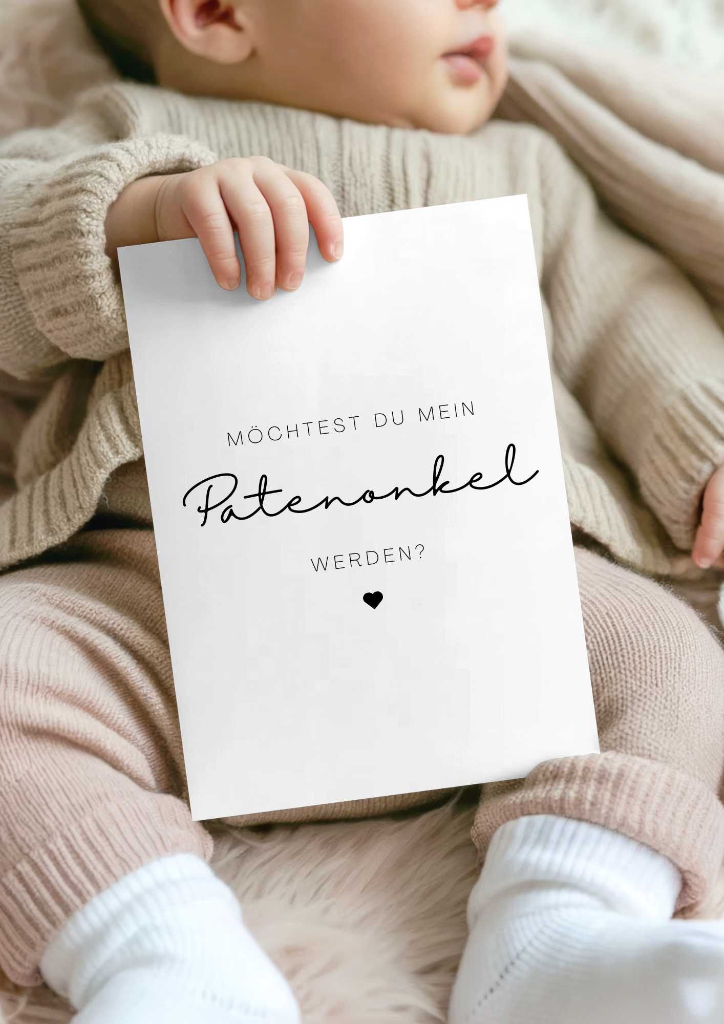 Postkarte „Möchtest du mein Patenonkel / möchtest du meine Patentante werden?"