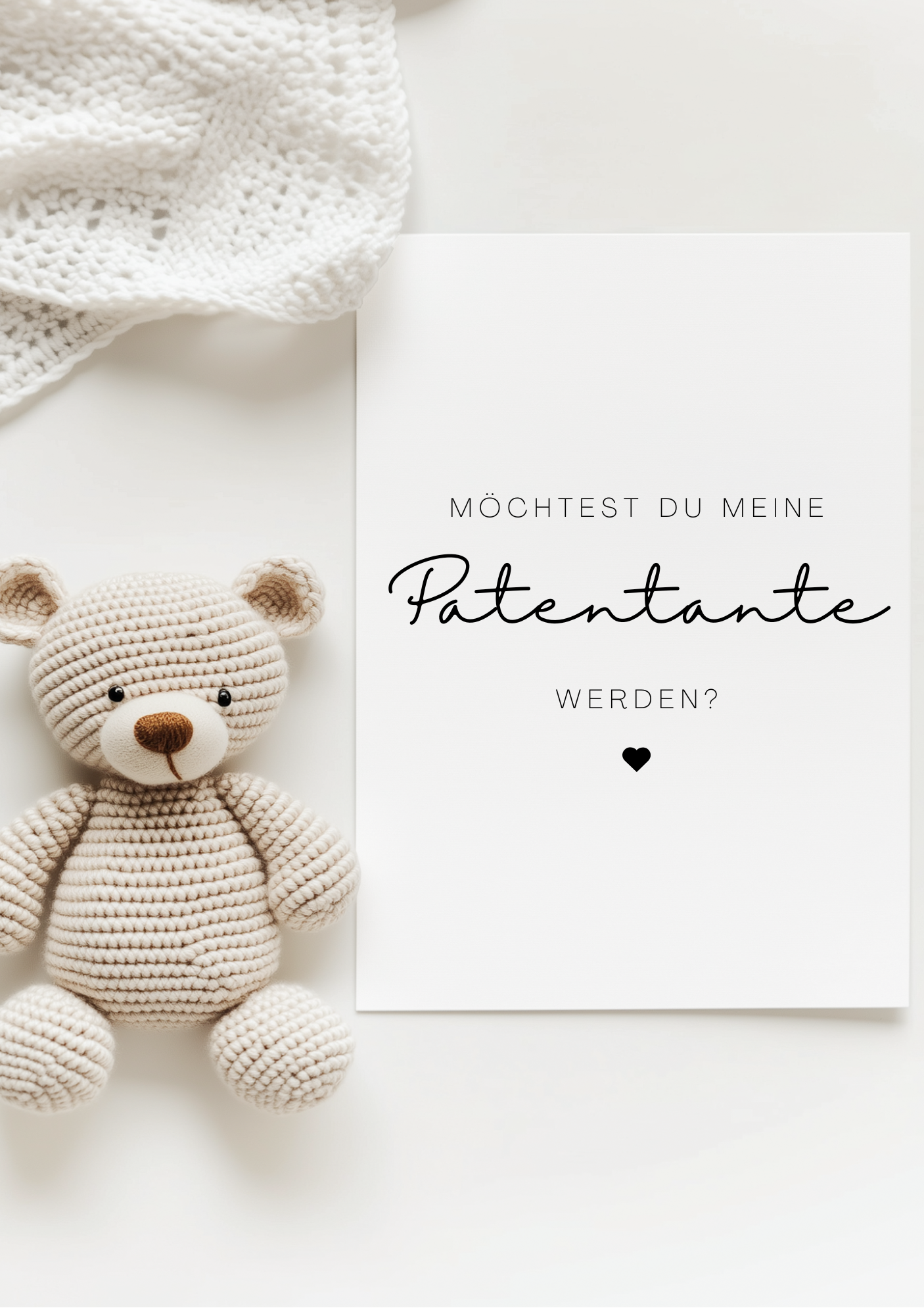 Postkarte „Möchtest du mein Patenonkel / möchtest du meine Patentante werden?"