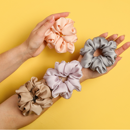 Scrunchie aus Satin – Rosé | Eleganter, haarschonender Haargummi