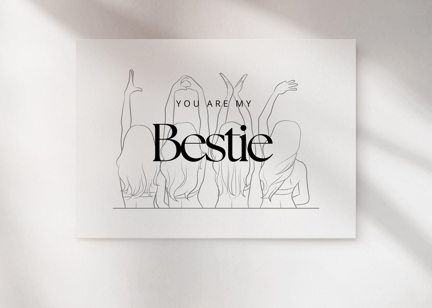 Postkarte You are my Bestie