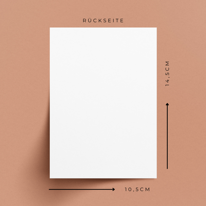 Postkarte Love – Minimalistische Grußkarte für besondere Anlässe