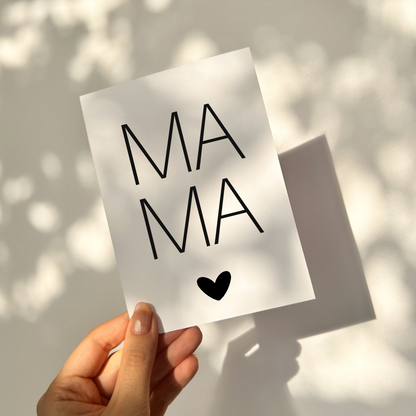 Postkarte Mama