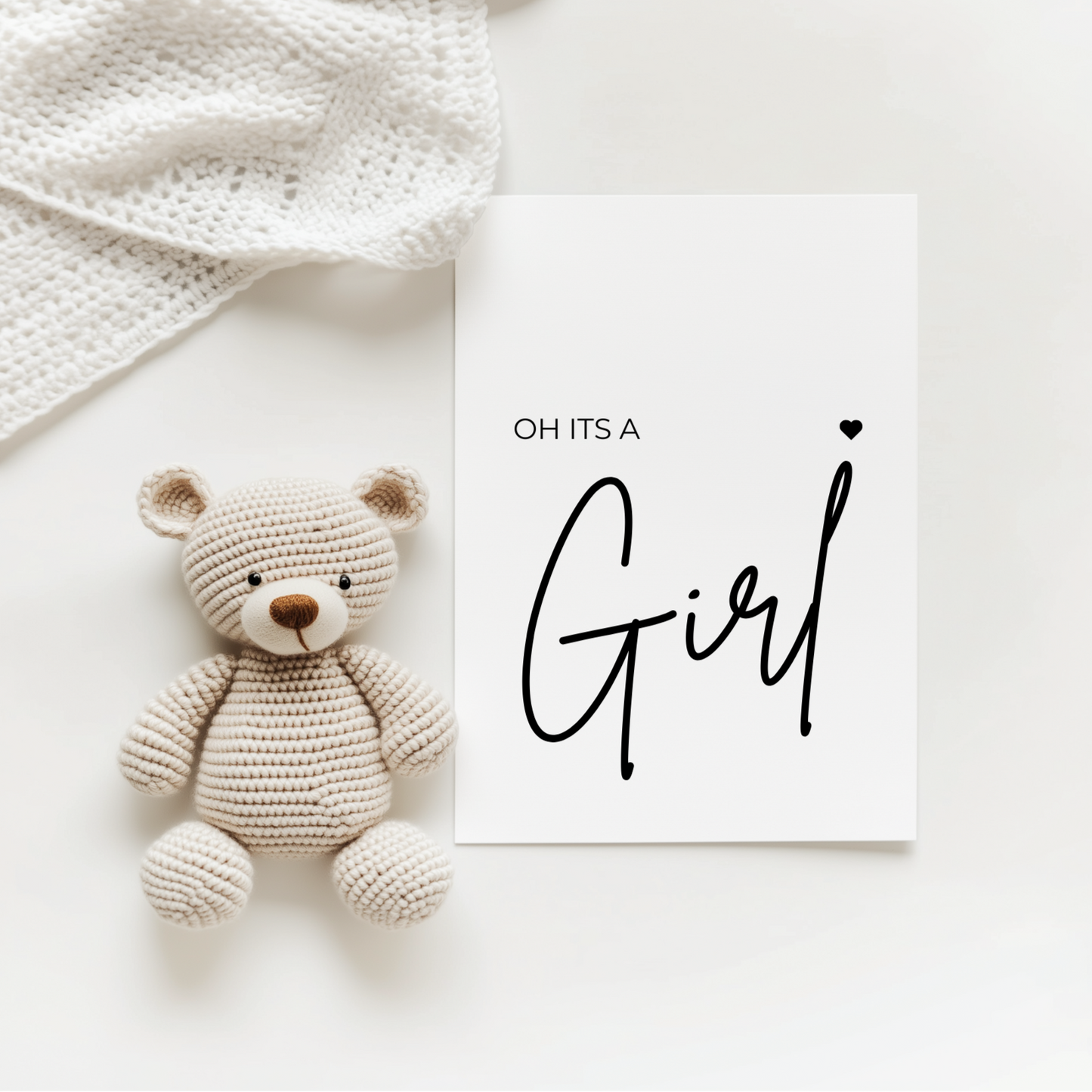 Grusskarte - Oh girl