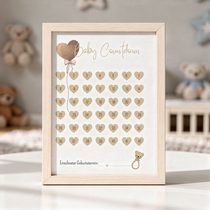 Baby Countdown – 42-Wochen Schwangerschafts-Countdown