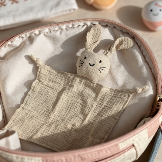 Hasen-Kuscheltuch – Weiches Musselin Spucktuch für Babys