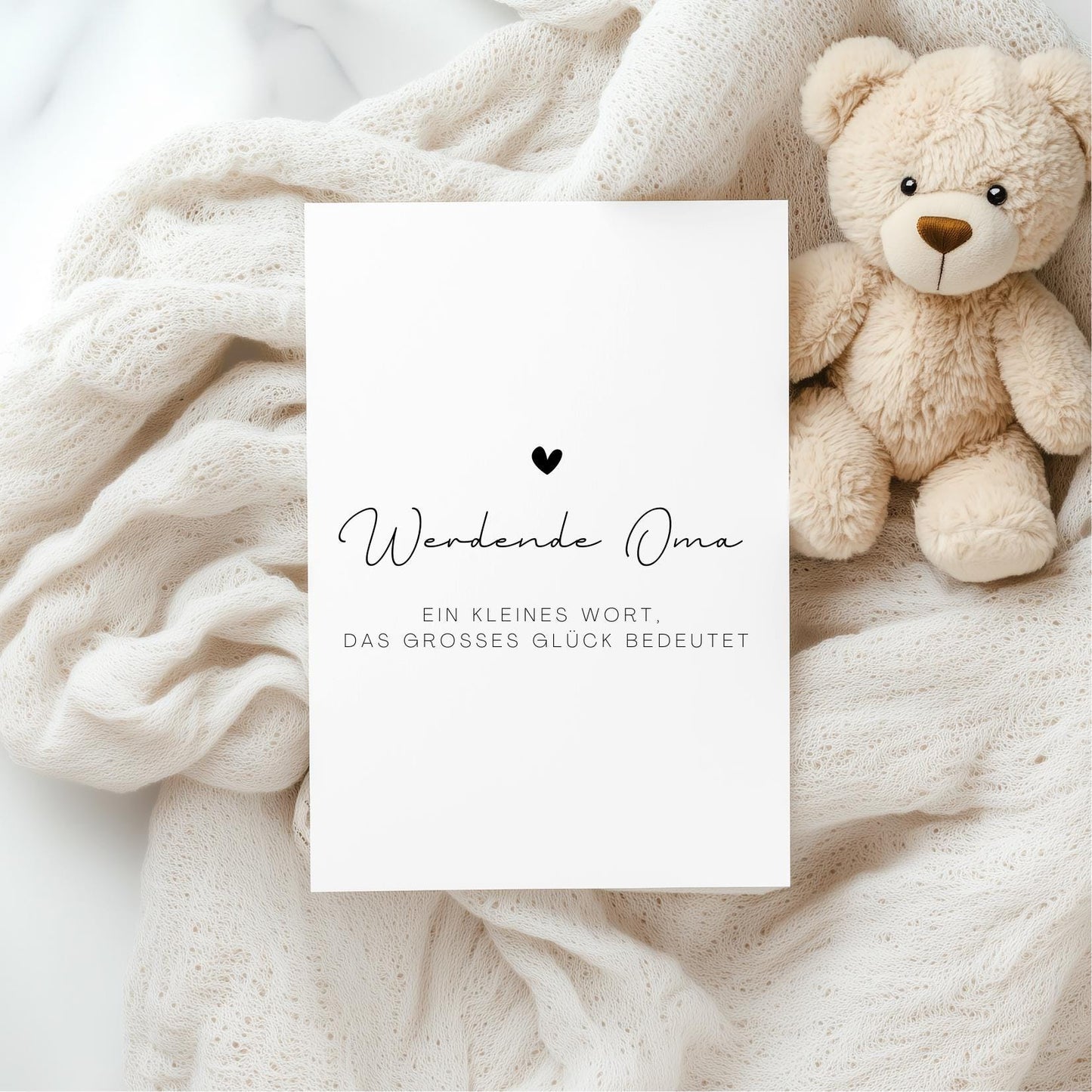 Postkarte A6 "Werdende Oma“
