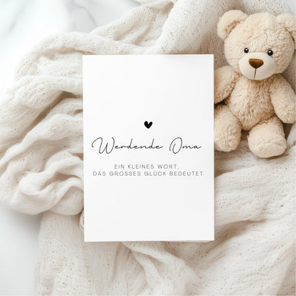 Postkarte A6 "Werdende Oma“