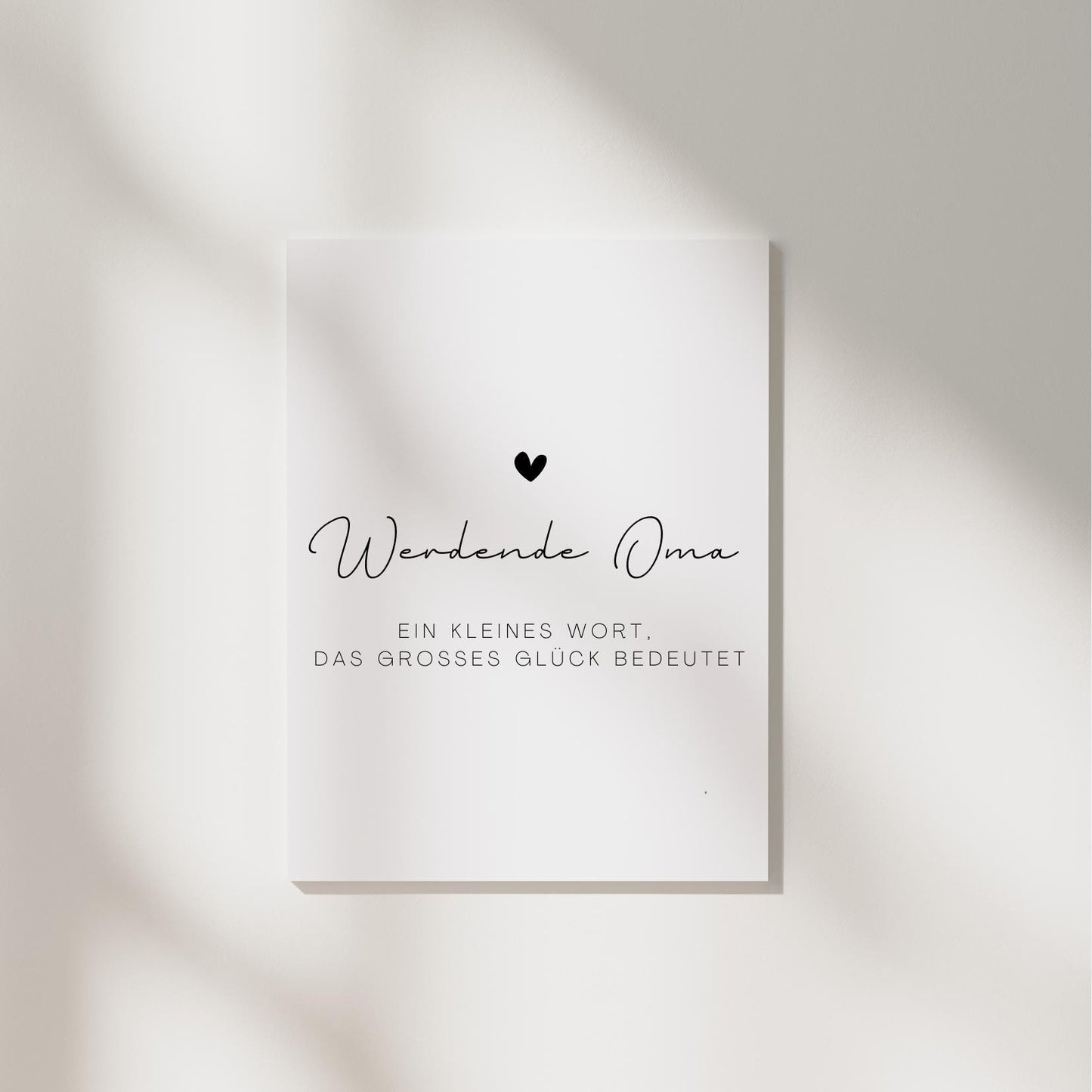 Postkarte A6 "Werdende Oma“