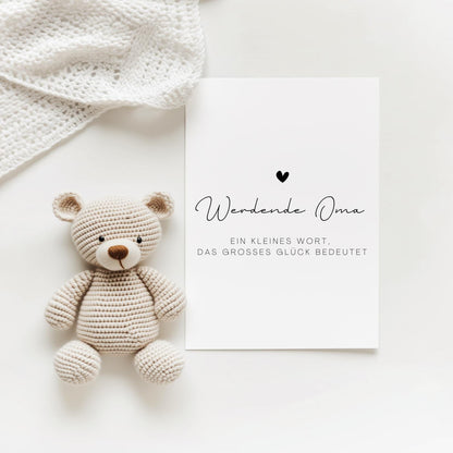 Postkarte A6 "Werdende Oma“